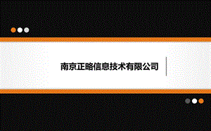 南京正略信息技术有限公司.ppt