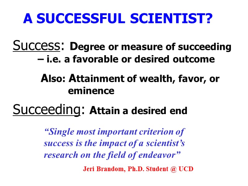 如何成为一名成功的科学家.ppt_第3页