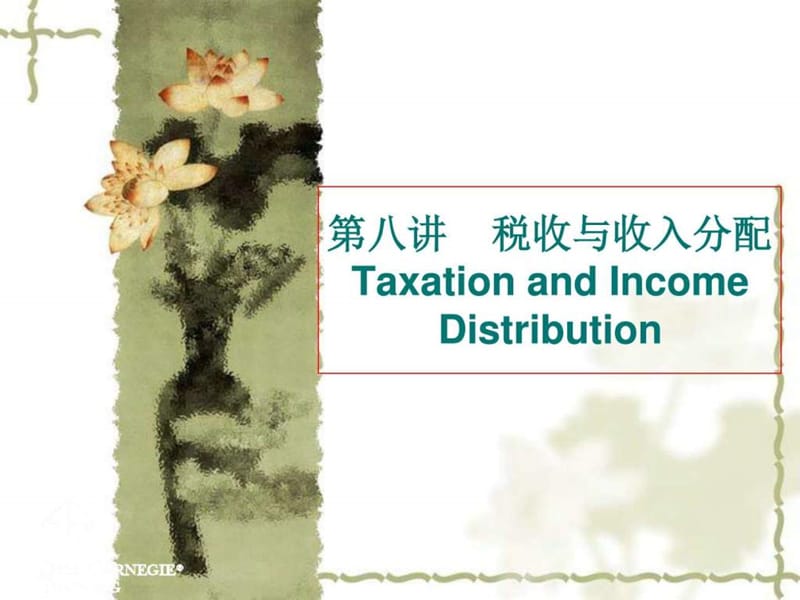 第八讲 税收与收入分配_图文.ppt.ppt_第1页