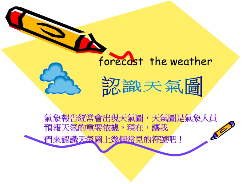 气象报告经常會出现天气图天气图是气象人员预报天气的.ppt_第1页