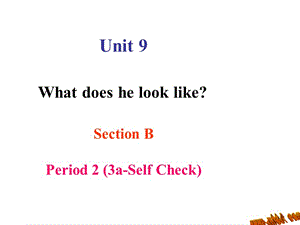 2013年春人教新目标版七年级英语下册_Unit9_What_does_he_look_like？_Section_B_3a--self_check_ppt.ppt