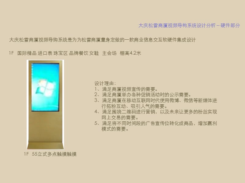 大庆松雷商厦视频导购系统设计方案.ppt_第3页