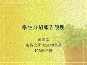 学生分组报告说明.ppt