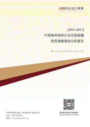 2013-2017年中国海洋涂料行业市场前瞻与投资战略规划分析报告.doc