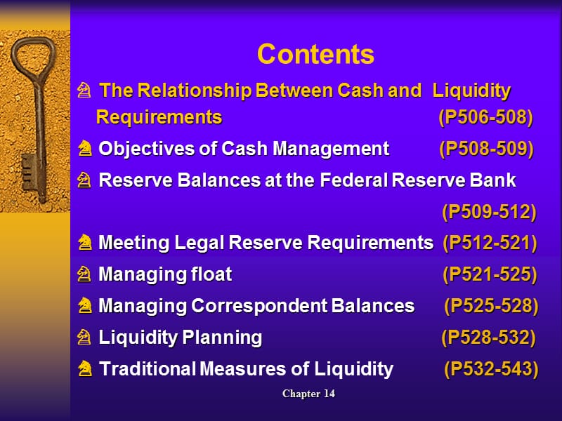 chapter14 liquidity Planning and Managing Cash Assets.ppt_第2页