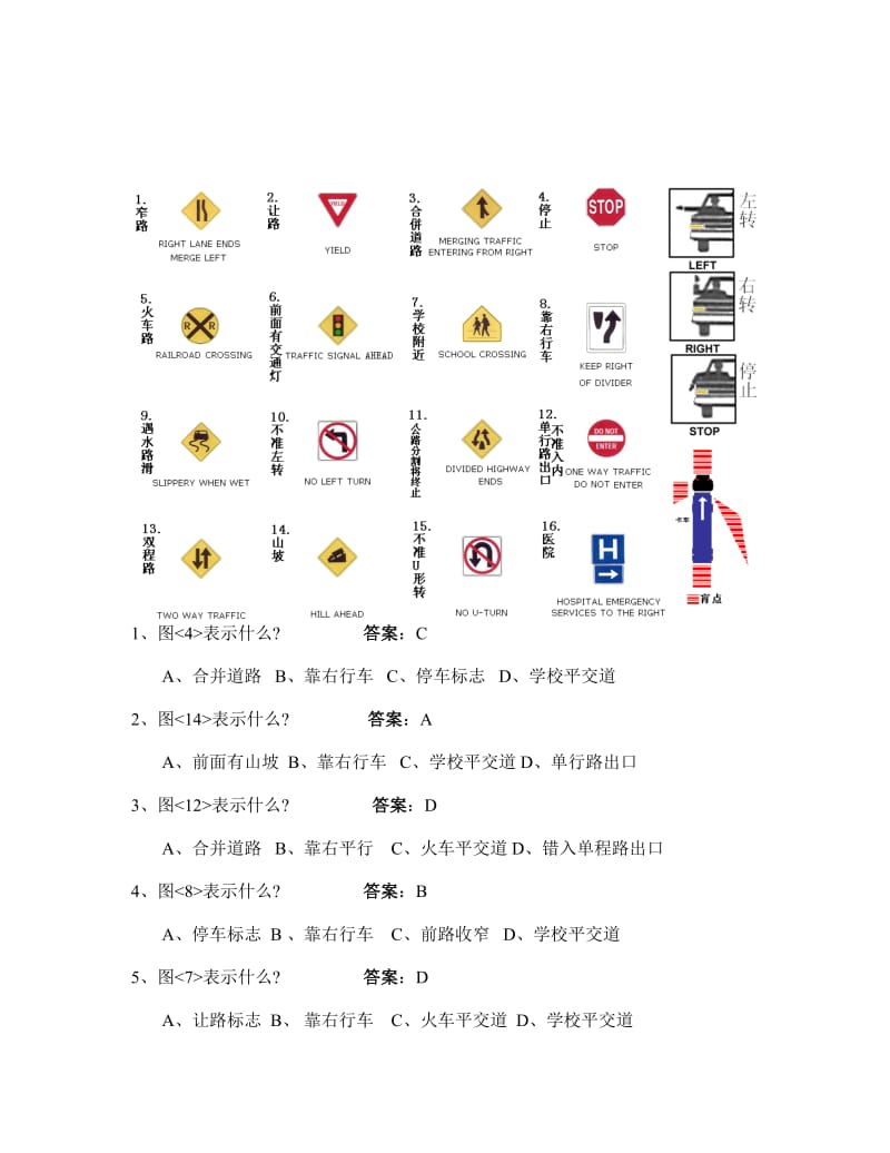 2019纽约驾校考试题.doc_第1页