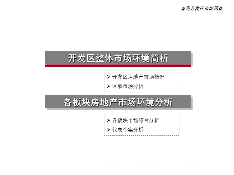 2009年11月青岛开发区房地产市场调查报告.ppt_第2页