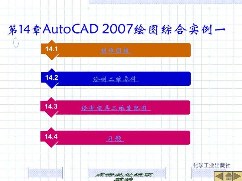 第14章 AutoCAD 2007绘图综合实例一.ppt_第1页