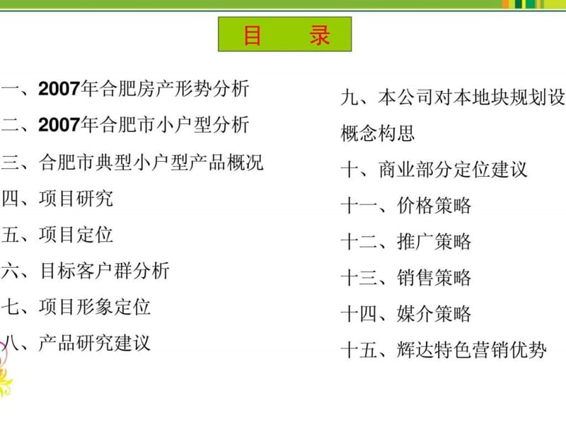 2007年合肥方兴花园项目前期策划提中案(2).ppt_第3页