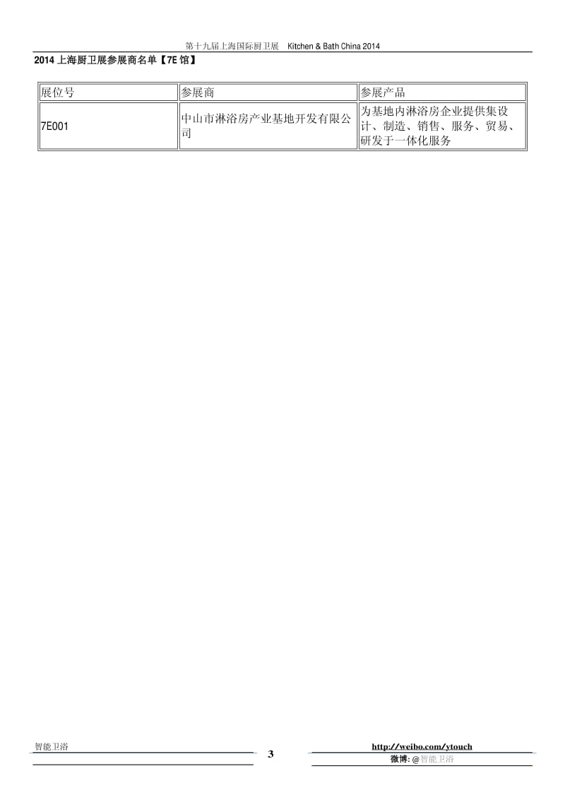 第十九届上海国际厨卫展_参展商名单_Kitchen_&amp_Bath_China_2014.pdf_第3页