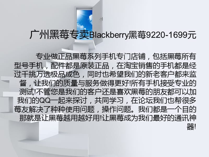 广州黑莓专卖Blackberry朱朱黑莓.ppt_第2页