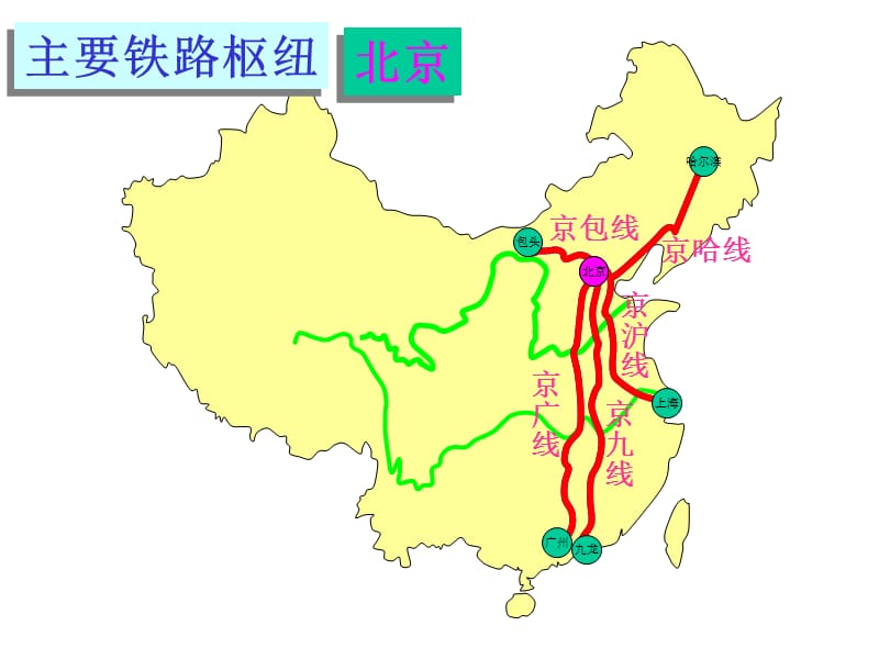 中国地理-中国的主要铁路和海港.ppt_第3页