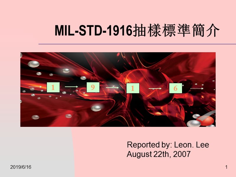 MILSTD1916抽样标准培训.ppt_第1页