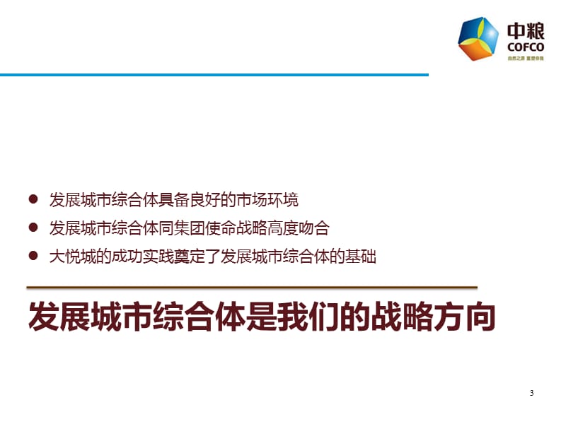 2010年7月中粮集团地产、置业大悦城、酒店整合后大地产的战略（47页）.ppt_第3页