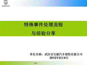 4S店特殊事件处理总结与经验分享2012.ppt