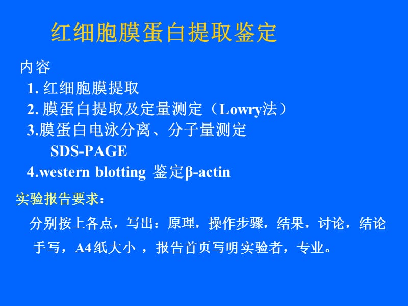 红细胞膜蛋白提取流程.ppt_第1页