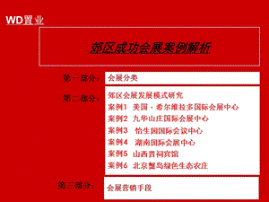 郊区成功会展专题研究_5分1P_案例解析_九华山庄国际会展中心_湖南国际会展中心.ppt