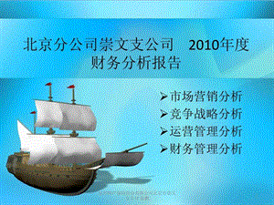 北京分公司崇文支公司2010年度财务分析-张鹏.ppt