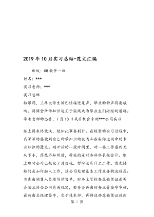 2019年10月实习总结.doc