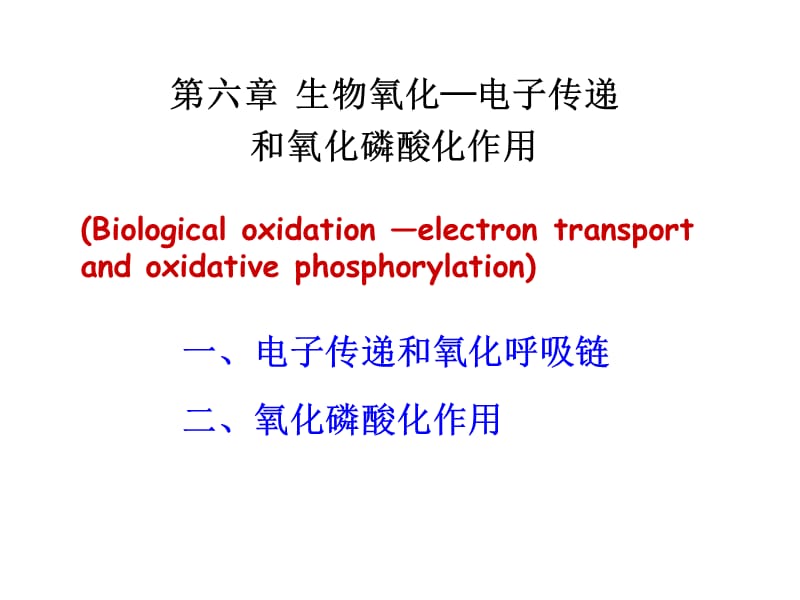8电子传递与氧化磷酸化.ppt_第1页