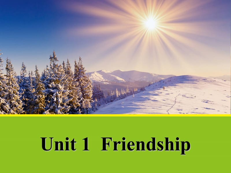 高中人教版英语必修一课件：unit 1 friendship section a warming up and reading2.ppt_第1页