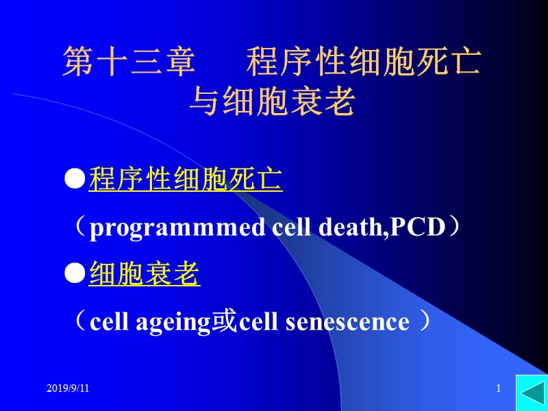 程序性细胞死亡与细胞衰老PPT课件.ppt_第1页