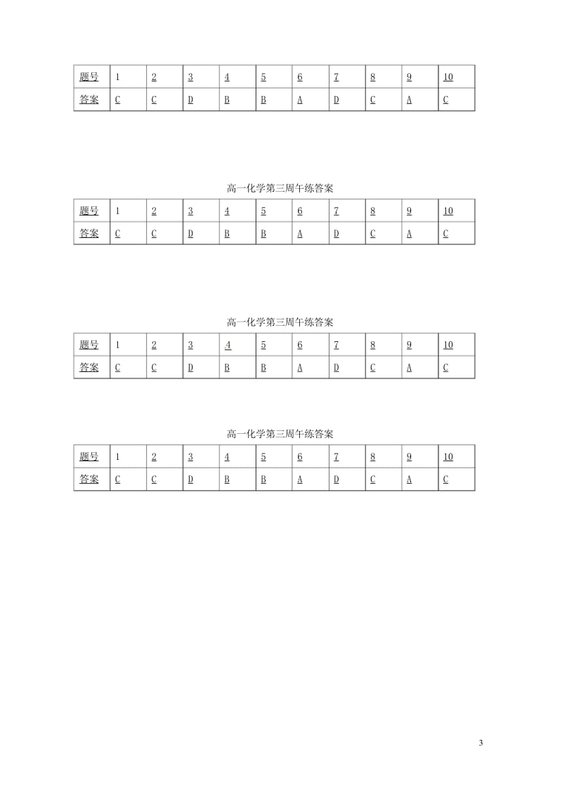 广东省肇庆市高中化学第三周午练新人教版必修220170724220.wps_第3页