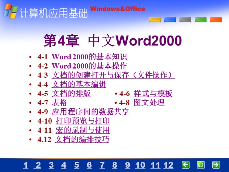 中文文字处理系统Word2000.ppt_第3页