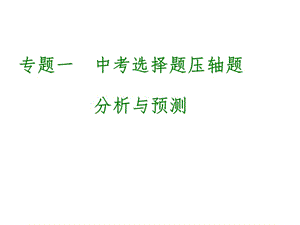 专题一中考选择题压轴题.ppt