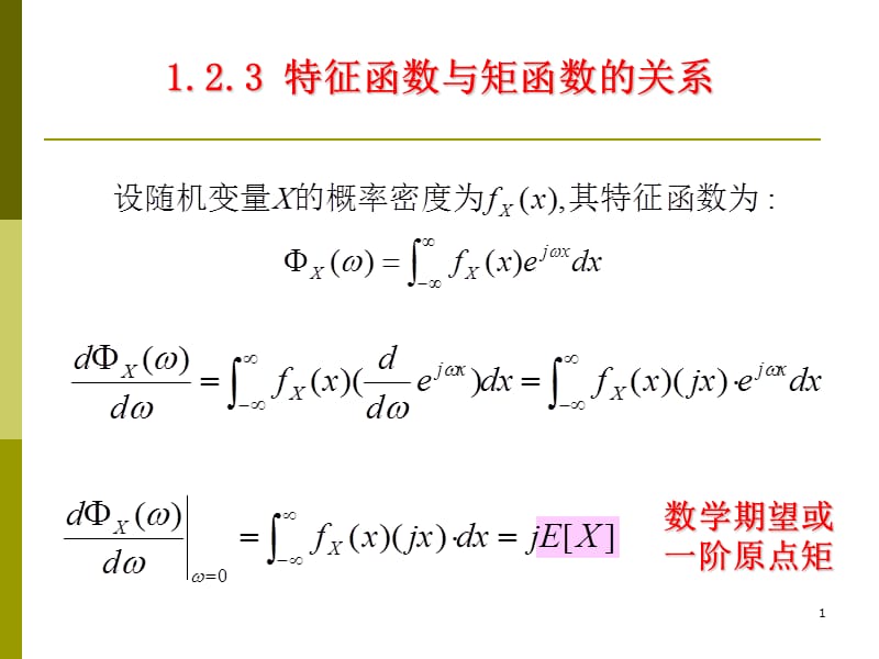 1.2.3特征函数与矩函数的关系.ppt_第1页