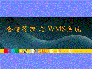 WMS系统使用参考.ppt