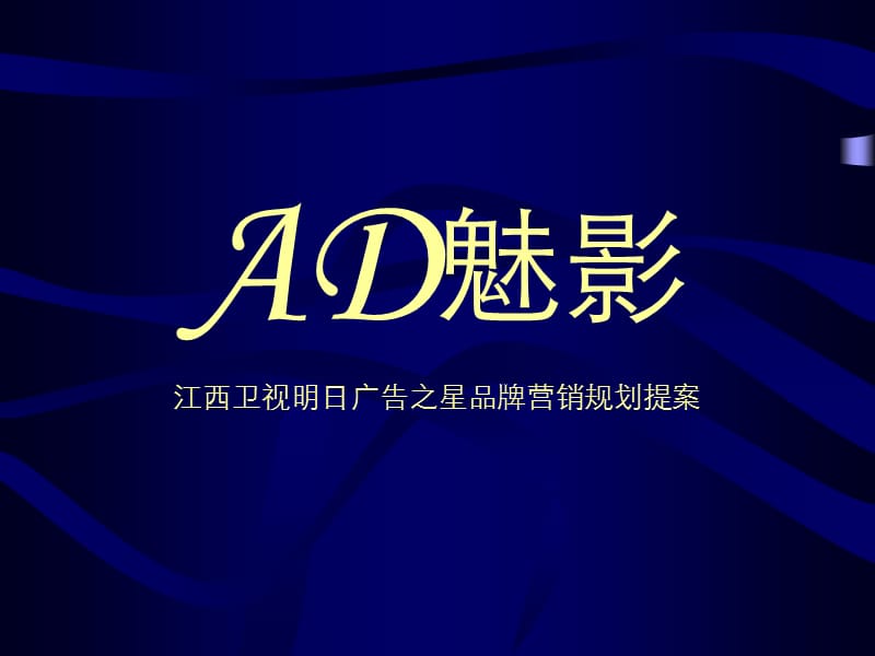 AD魅影江西卫视明日广告之星品牌营销规划提案.ppt_第1页