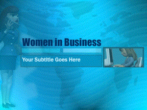 women_in_business商业管理类PPT模板.pot