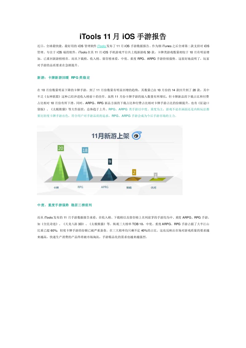 iTools 11月iOS手游报告.pdf_第1页