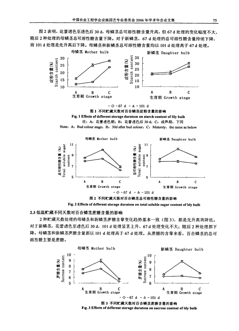 低温贮藏不同天数对百合鳞茎碳水化合物代谢的影响.pdf_第2页