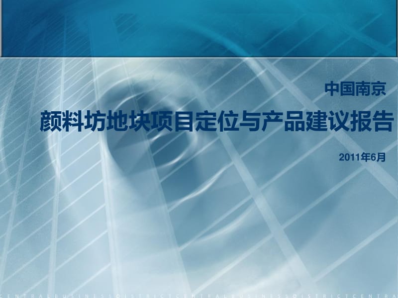 6月南京颜料坊地块项目定位与产品建议报告99p.pdf_第1页