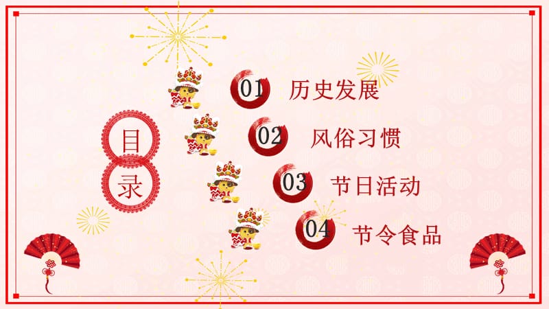 喜庆中国传统文化春节习俗PPT模板.pptx_第3页