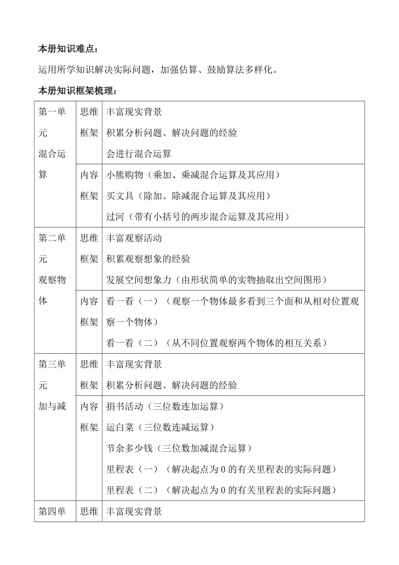 北师大版小学三年级上数学教案全册.doc_第2页