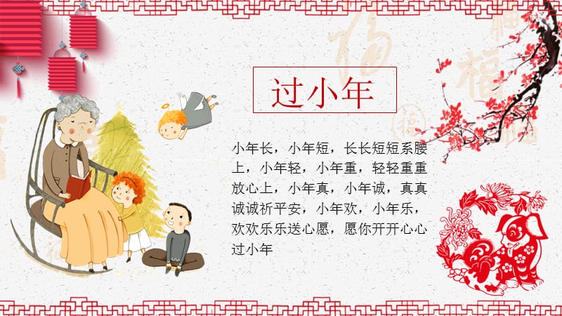 红色中国风春节习俗传统文化教育贺卡模板.pptx_第3页