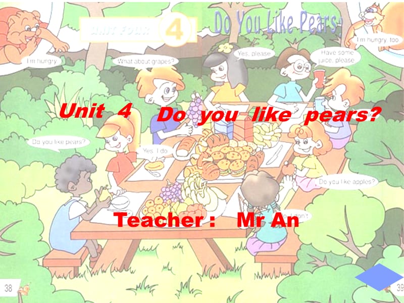 PEP小学英语三年级下册Unit 4 Do you like pears课件.ppt_第1页