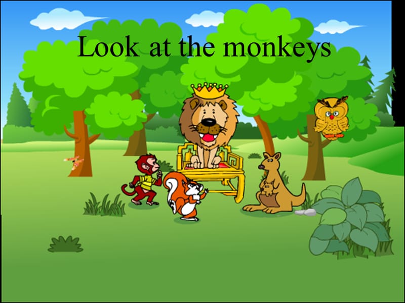 人教版PEP小学英语五年级下册《Unit 5 Look at the Monkeys 》课件.ppt_第1页