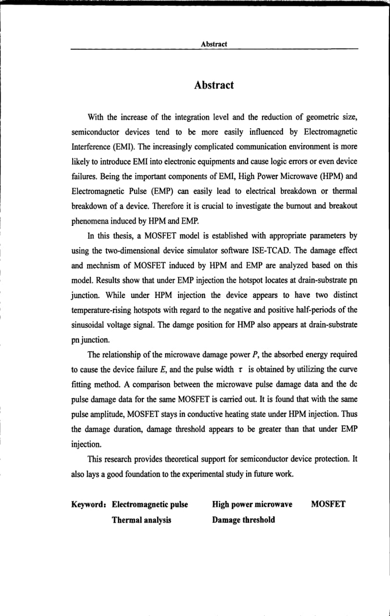 MOSFET的强电磁脉冲损伤效应研究.pdf_第3页