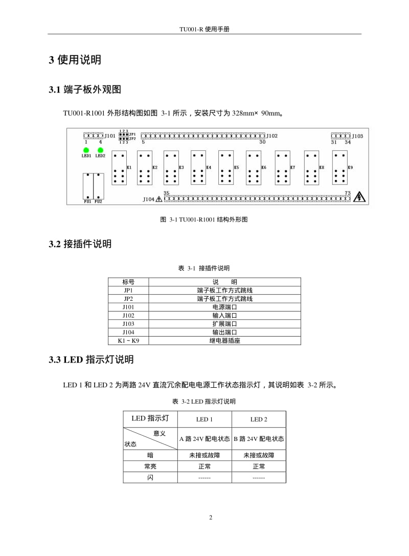 MFT联锁扩展端子板 TU001-R.pdf_第2页