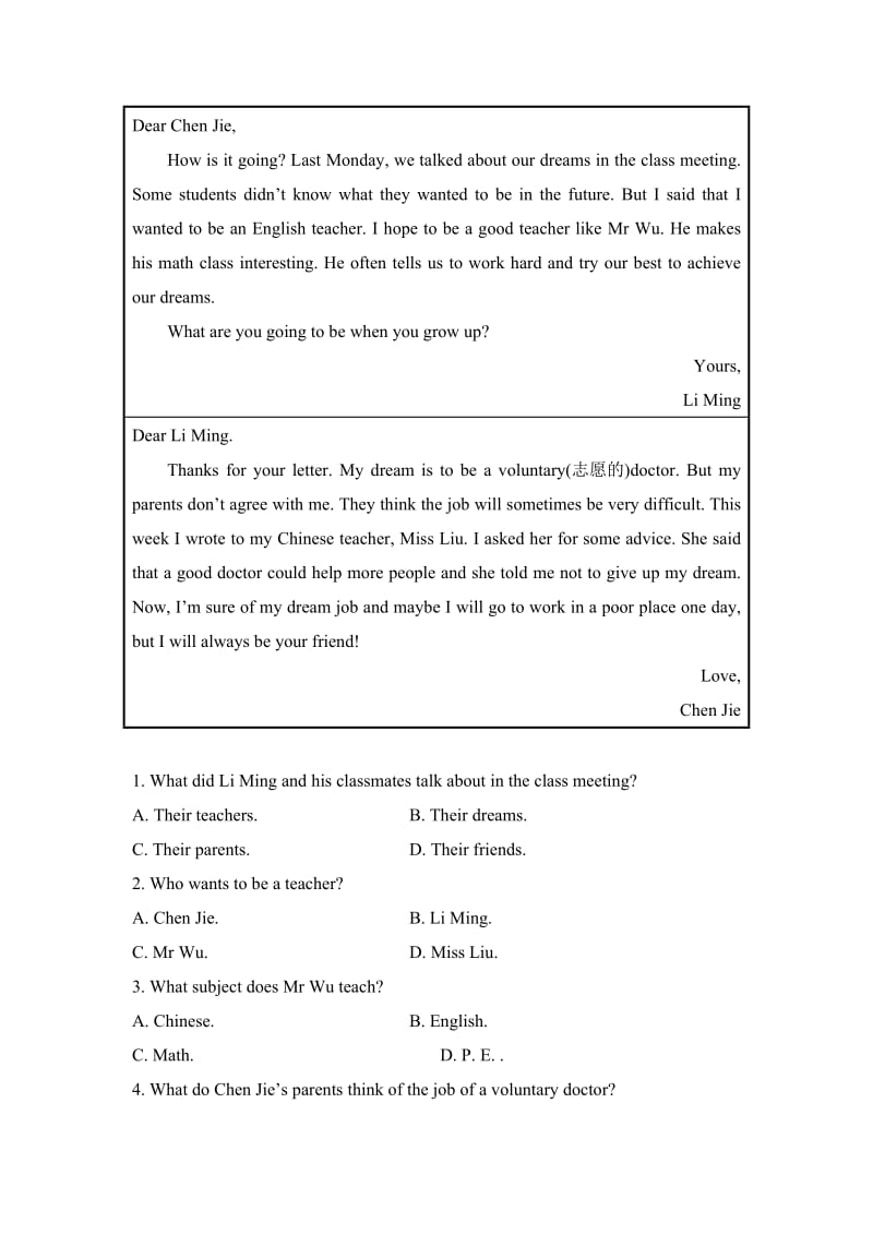 新目标英语八年级上Unit6复习试题精选【含答案】.doc_第3页