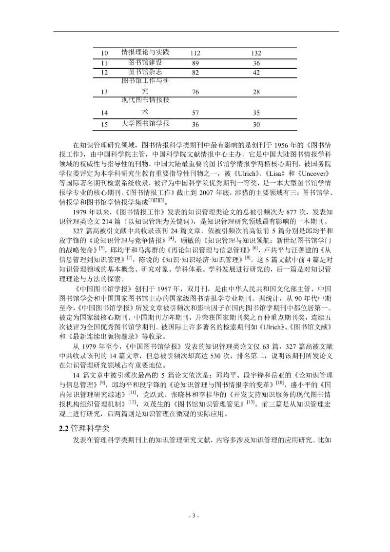 我国知识管理研究高被引期刊计量分析.doc_第3页