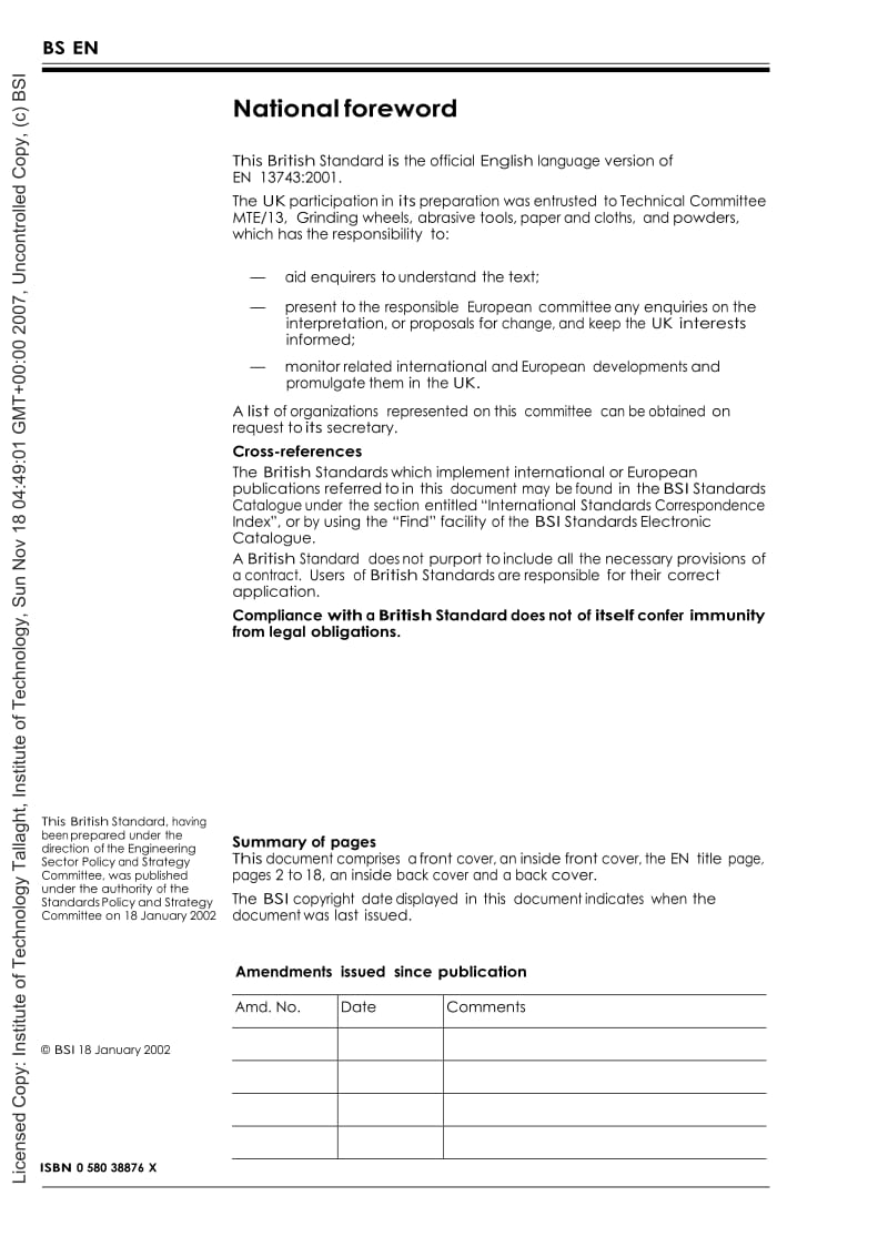 【BS英国标准】BS EN 13743-2002 Safety requirements for coated abrasives.doc_第2页
