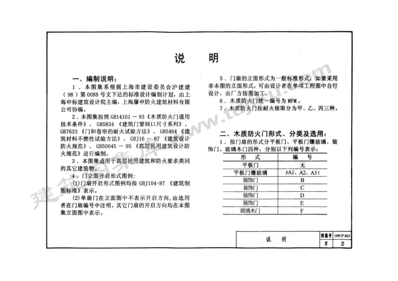 1999沪J613 木质防火门.pdf_第2页
