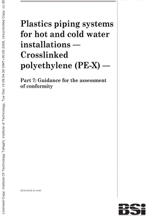 ISOTS 15875-7-2003冷热水用交连聚乙烯管道系统 第七部分 合格判定.pdf
