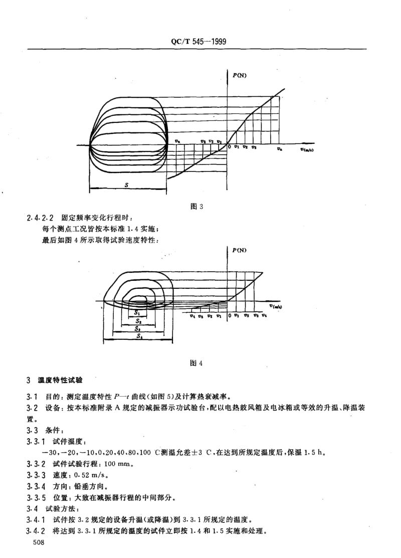 62245汽车筒式减振器台架试验方法 标准 QC T 545-1999.pdf_第3页
