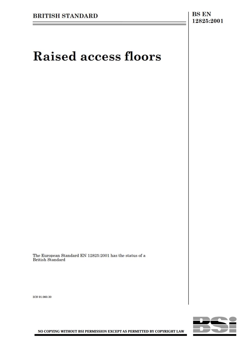 BS EN 12825-2001 Raised access floors.pdf_第1页